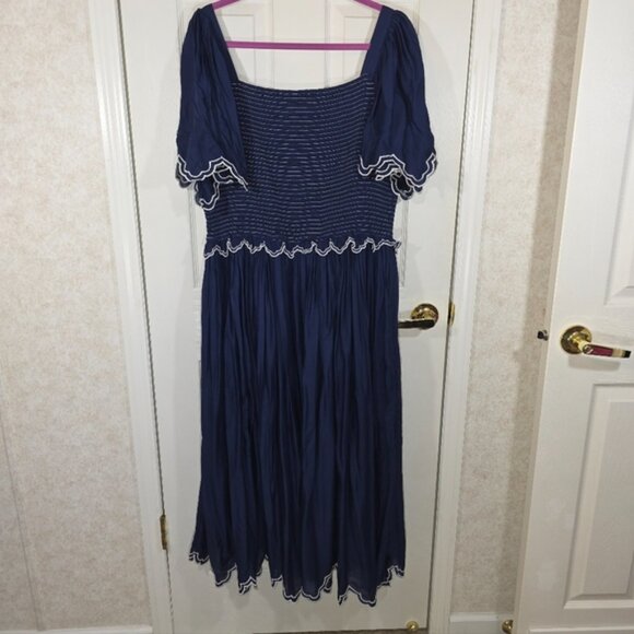 NEW AND NEVER WORN - JessaKae Helen Dress - Size 1XL - Navy Midi Dress - Picture 5 of 7